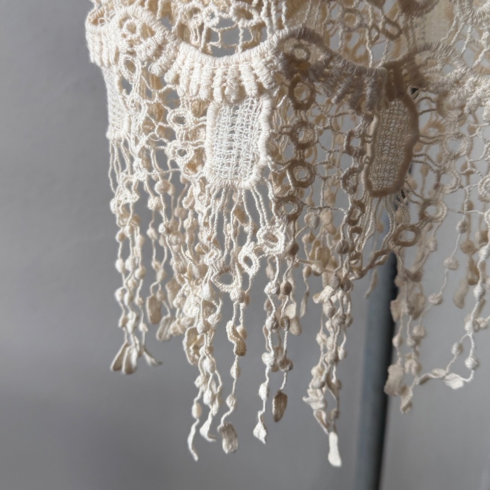 Vintage Boho Hippie Western Knit Top Size 10 - Picture 3 of 4